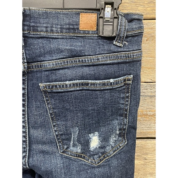 C&C California Women's Slim Fit High Rise Distressed Blue Jeans Denim Size 2/26 - Picture 10 of 15